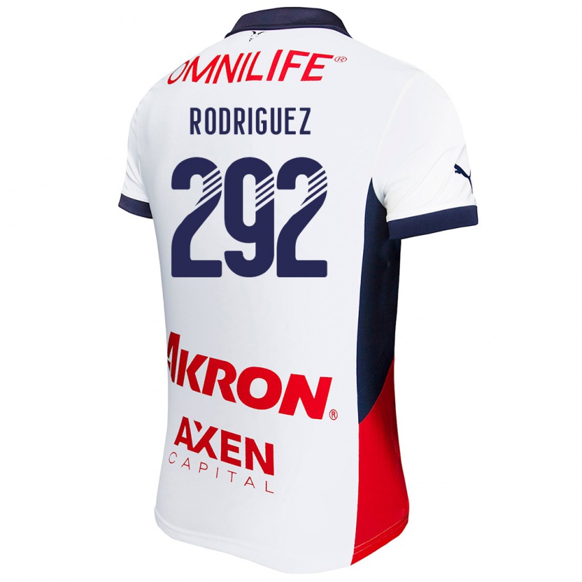 Homem Camisola Emiliano Rodríguez #292 Branco Vermelho Azul Alternativa 2024/25 Camisa