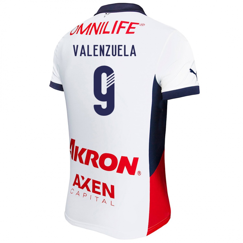 Homem Camisola Gabriela Valenzuela #9 Branco Vermelho Azul Alternativa 2024/25 Camisa