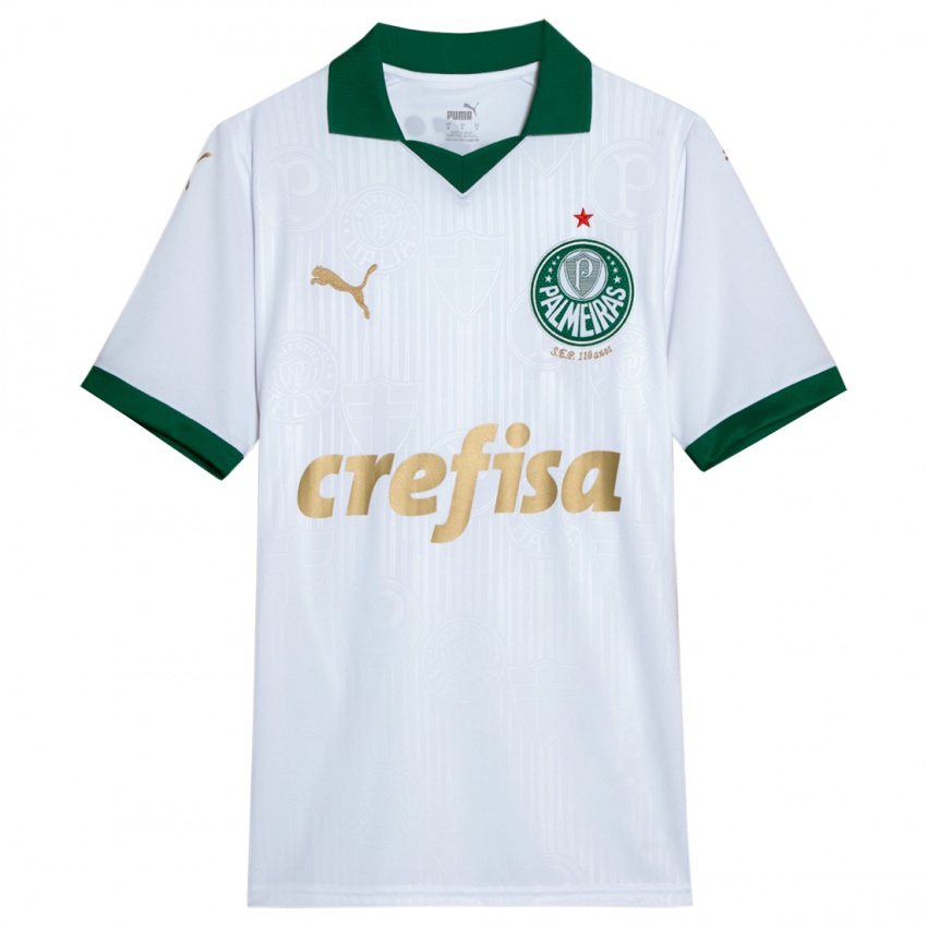 Homem Camisola Seu Nome #0 Branco Verde Alternativa 2024/25 Camisa