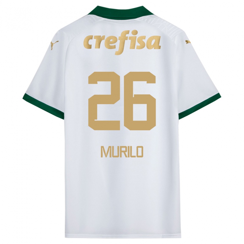 Homem Camisola Murilo #26 Branco Verde Alternativa 2024/25 Camisa