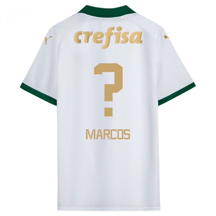 Homem Camisola Antônio Marcos #0 Branco Verde Alternativa 2024/25 Camisa