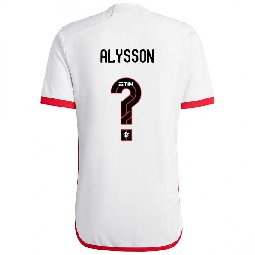 Homem Camisola Alysson #0 Branco Vermelho Alternativa 2024/25 Camisa