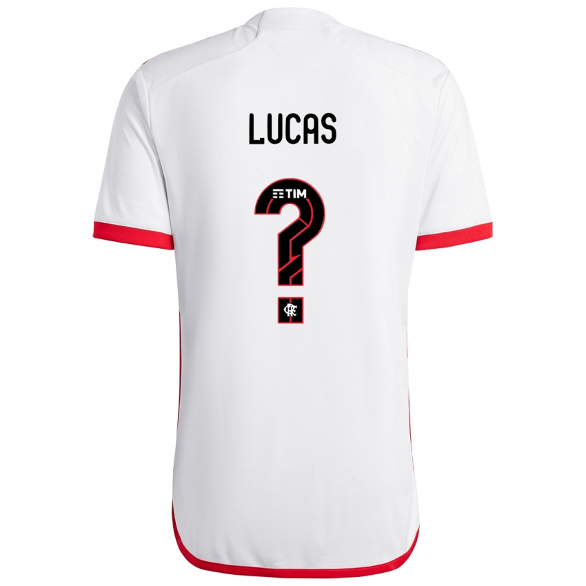 Homem Camisola Rayan Lucas #0 Branco Vermelho Alternativa 2024/25 Camisa