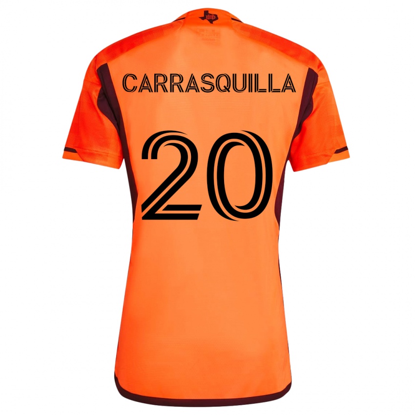 Mulher Camisola Adalberto Carrasquilla #20 Laranja Preto Principal 2024/25 Camisa