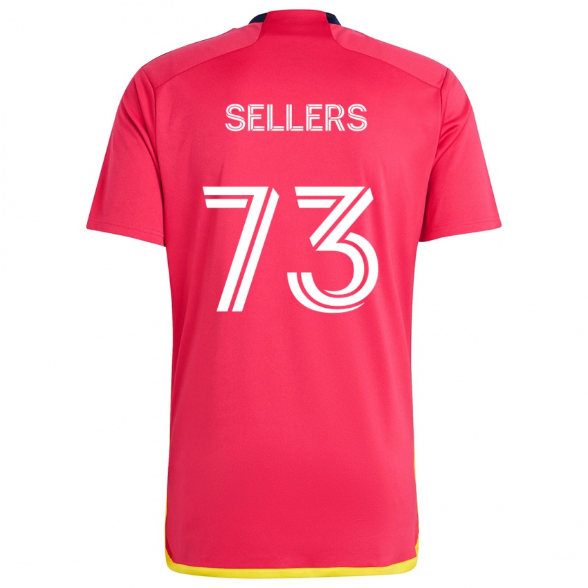 Mulher Camisola Braydon Sellers #73 Vermelho Azul Principal 2024/25 Camisa