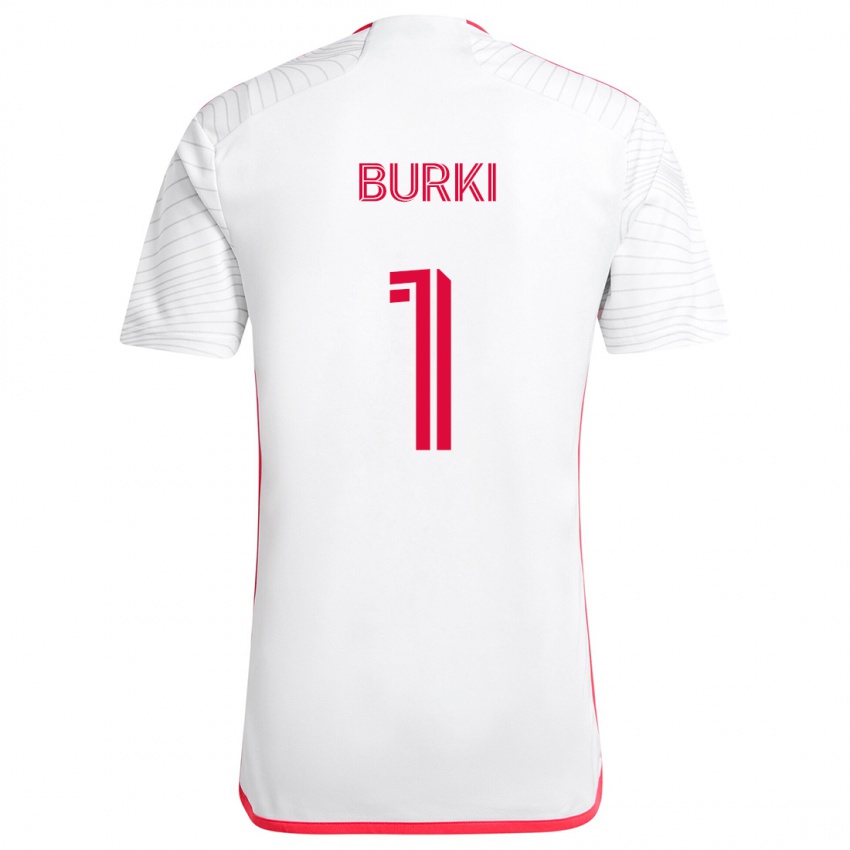 Mulher Camisola Roman Bürki #1 Branco Vermelho Alternativa 2024/25 Camisa