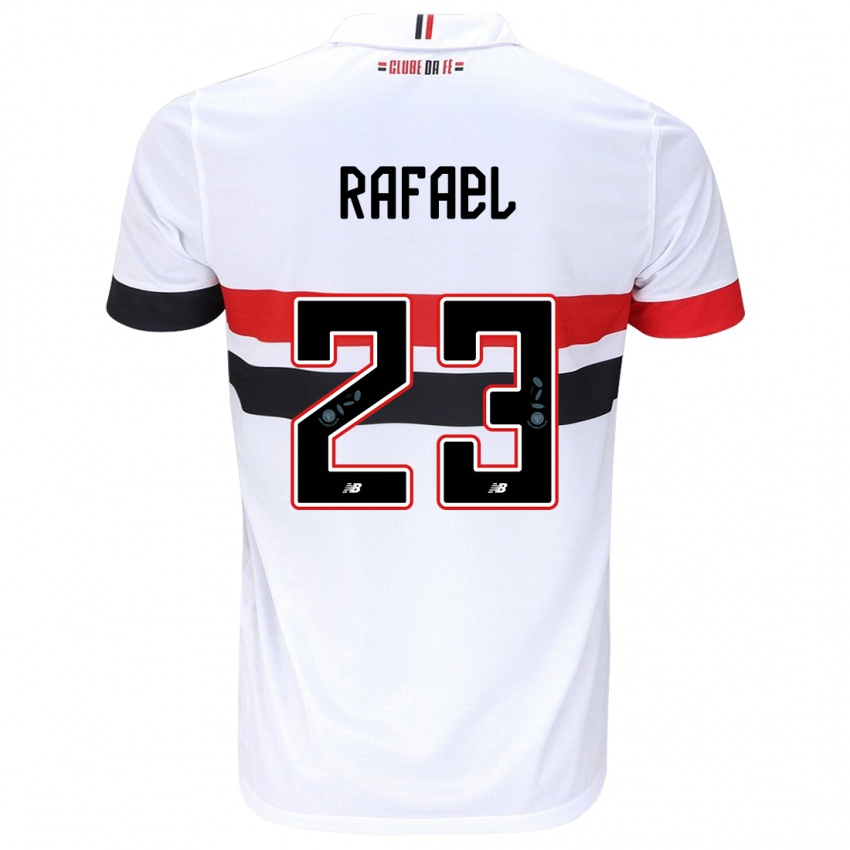 Criança Camisola Rafael #23 Branco Vermelho Preto Principal 2024/25 Camisa