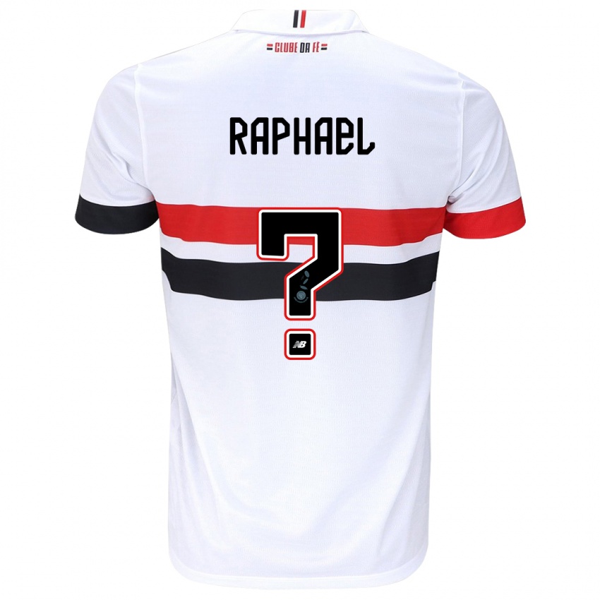 Criança Camisola Raphael #0 Branco Vermelho Preto Principal 2024/25 Camisa