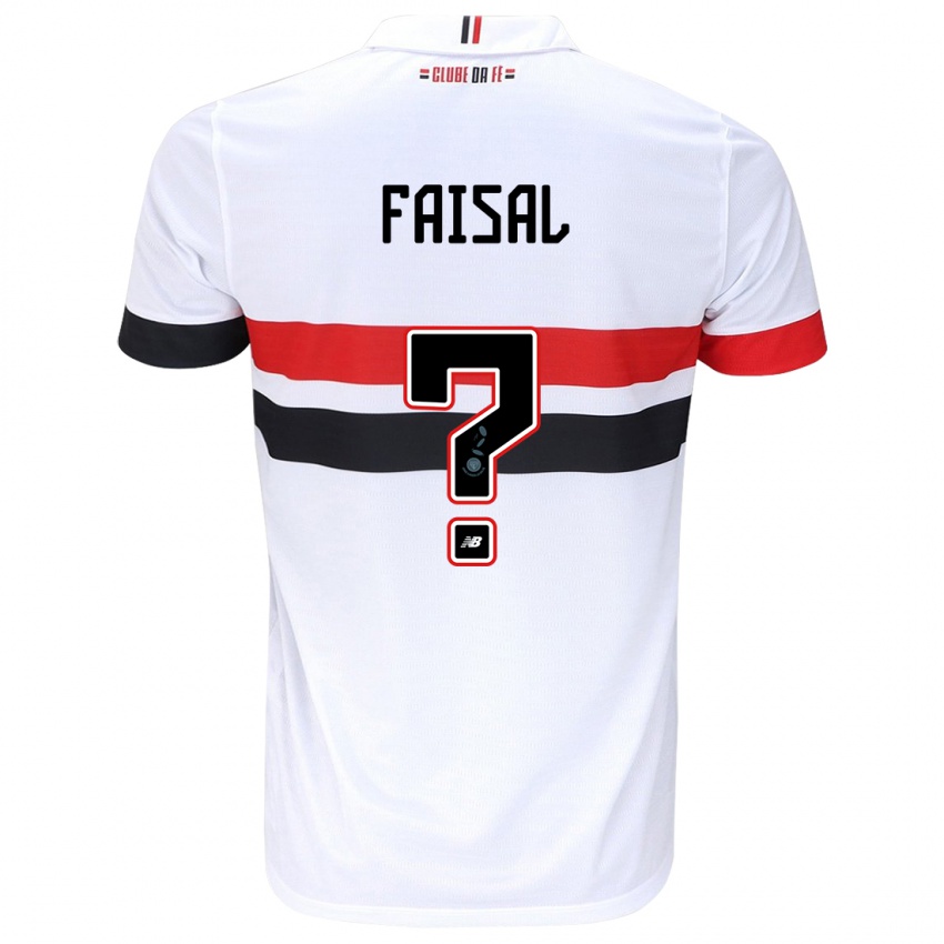 Criança Camisola King Faisal #0 Branco Vermelho Preto Principal 2024/25 Camisa