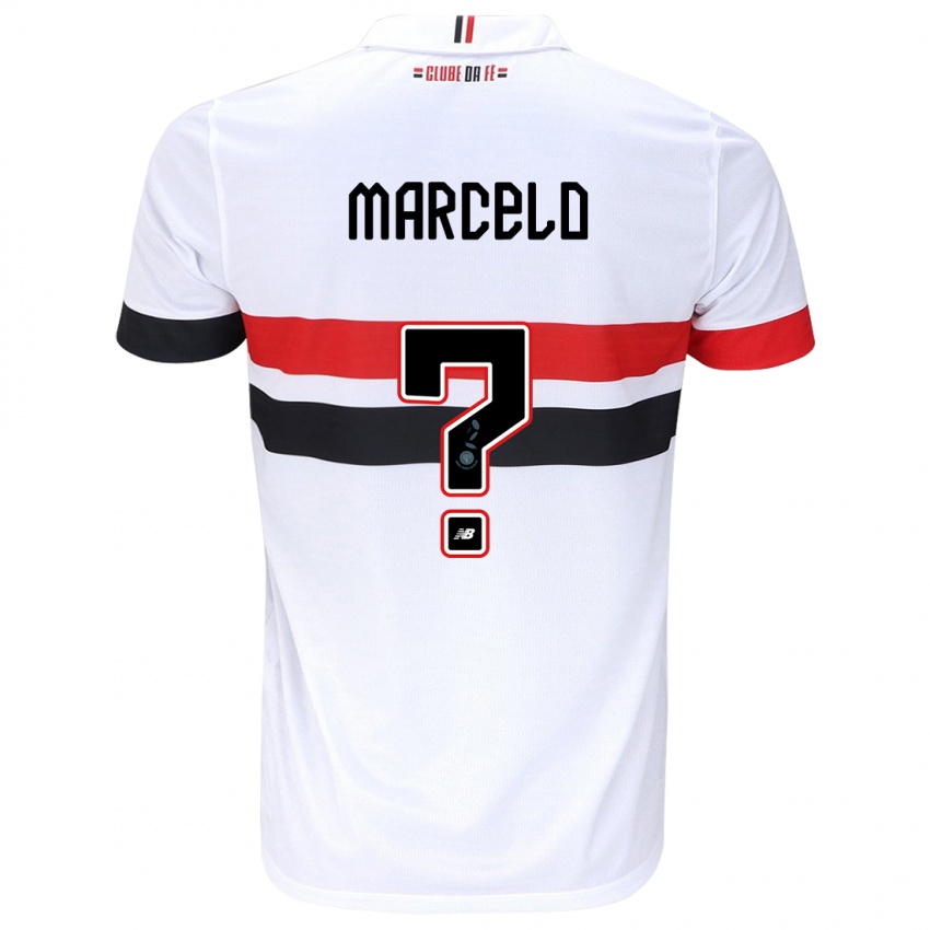 Criança Camisola Marcelo #0 Branco Vermelho Preto Principal 2024/25 Camisa