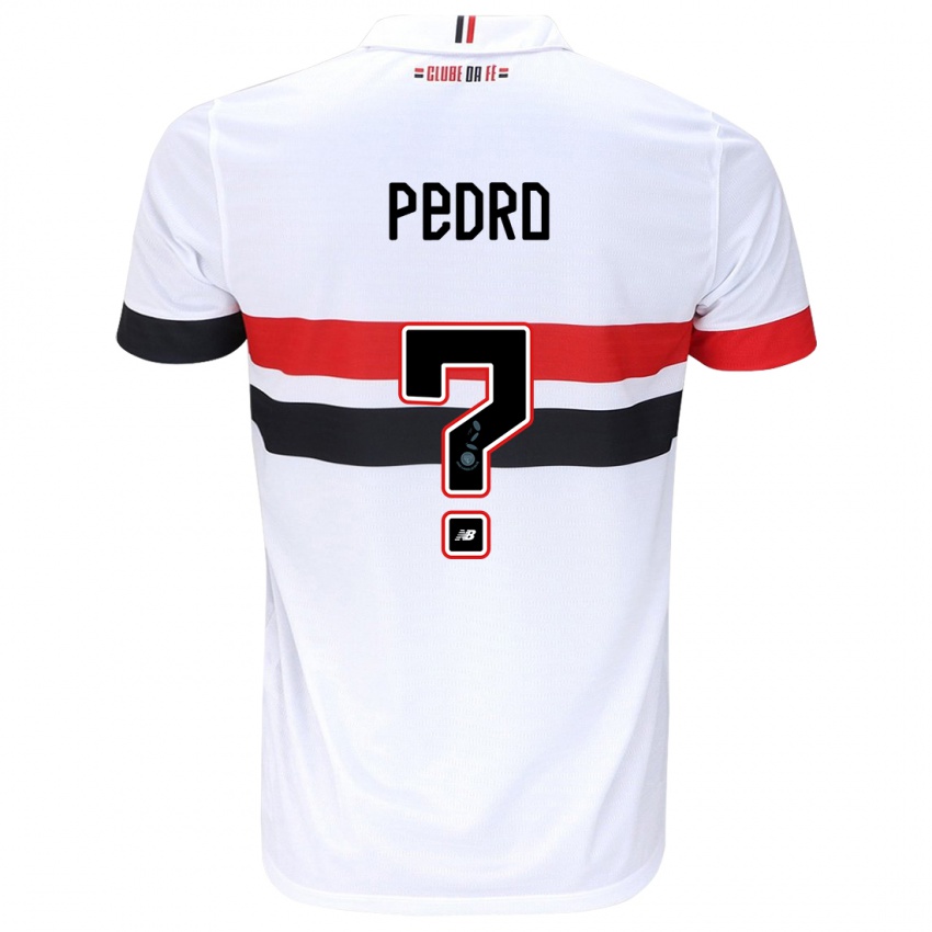 Criança Camisola João Pedro #0 Branco Vermelho Preto Principal 2024/25 Camisa