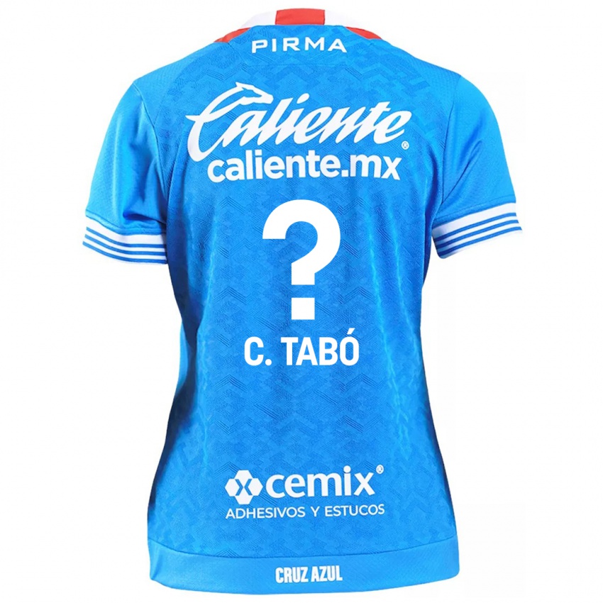 Criança Camisola Christian Tabó #0 Céu Azul Principal 2024/25 Camisa