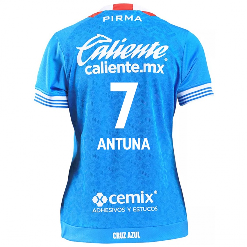 Criança Camisola Uriel Antuna #7 Céu Azul Principal 2024/25 Camisa