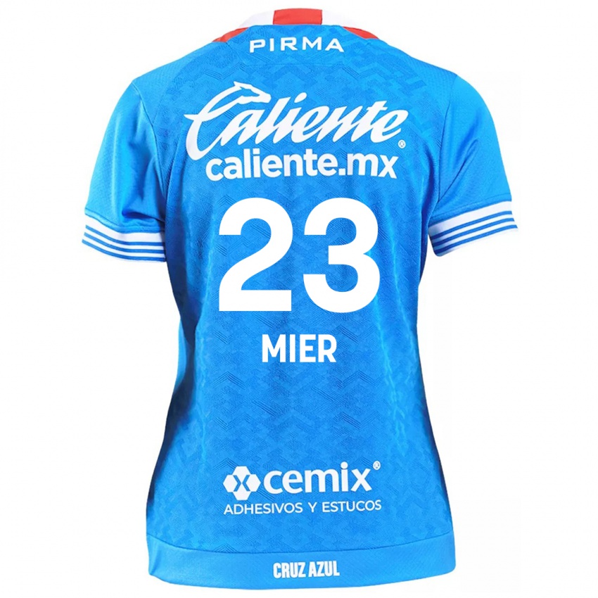 Criança Camisola Kevin Mier #23 Céu Azul Principal 2024/25 Camisa