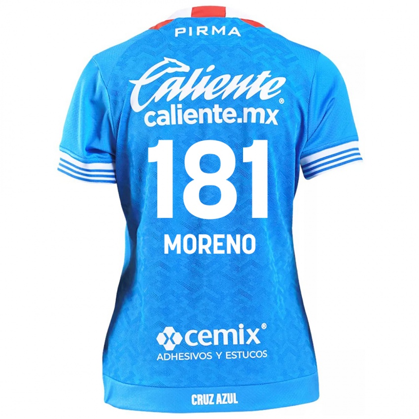 Criança Camisola Roberto Moreno #181 Céu Azul Principal 2024/25 Camisa