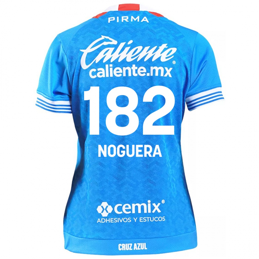 Criança Camisola Heldrich Noguera #182 Céu Azul Principal 2024/25 Camisa