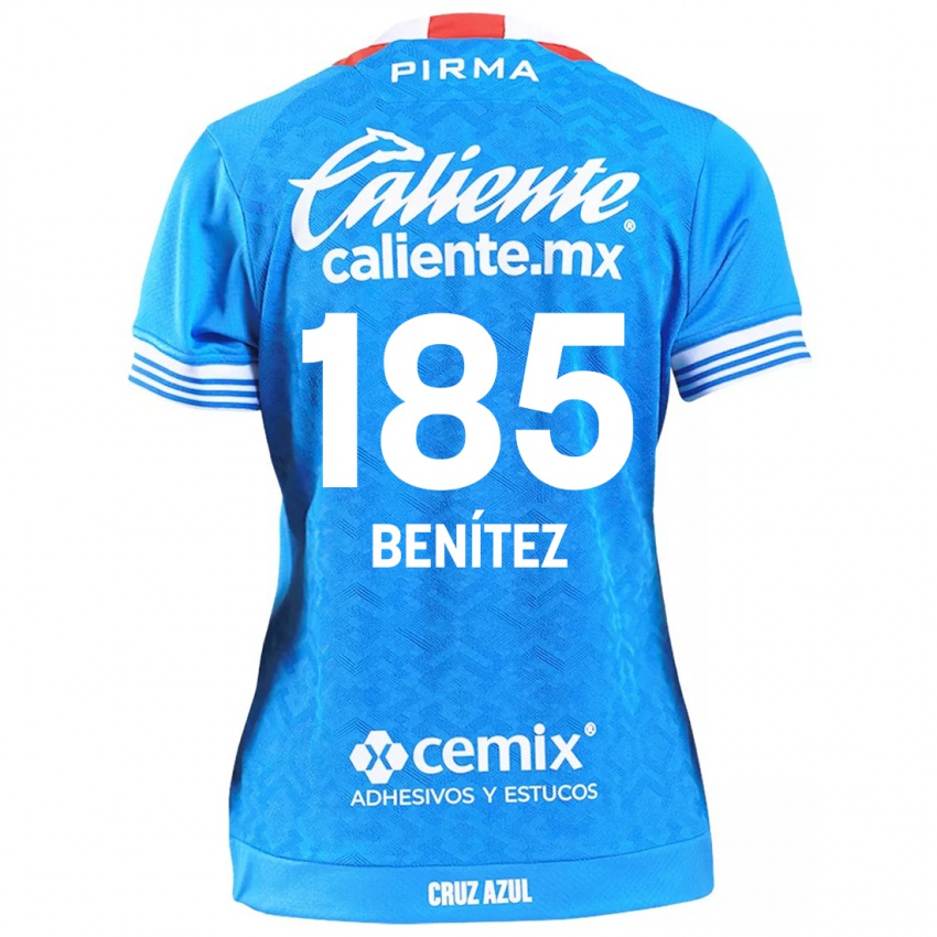 Criança Camisola Cristopher Benitez #185 Céu Azul Principal 2024/25 Camisa