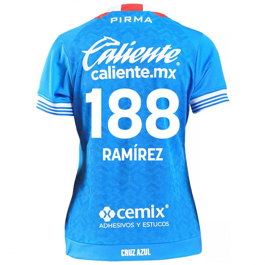 Criança Camisola Diego Ramírez #188 Céu Azul Principal 2024/25 Camisa