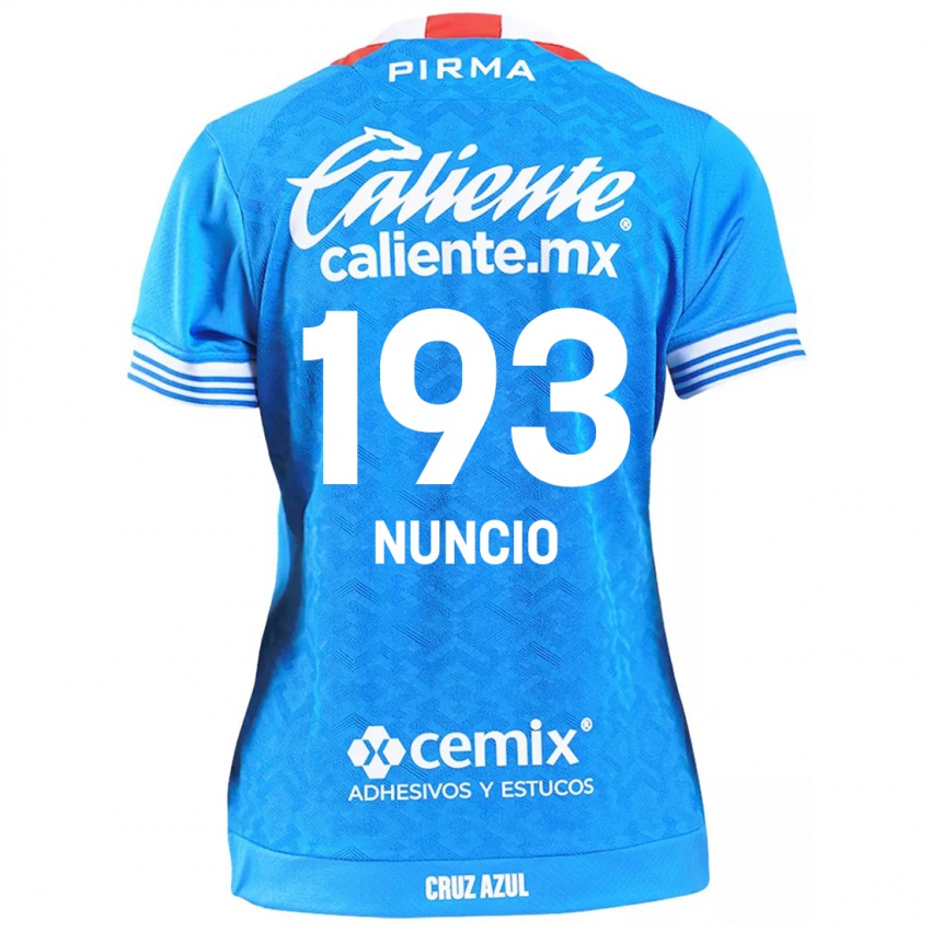 Criança Camisola Jorge Nuncio #193 Céu Azul Principal 2024/25 Camisa