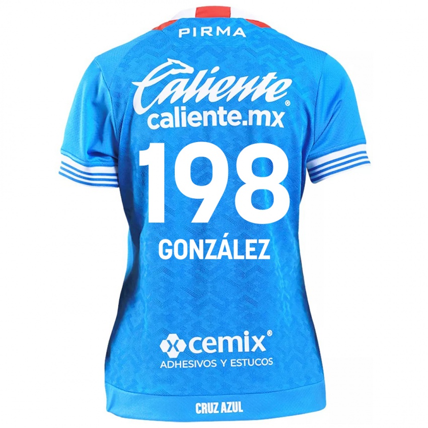 Criança Camisola Kenneth González #198 Céu Azul Principal 2024/25 Camisa