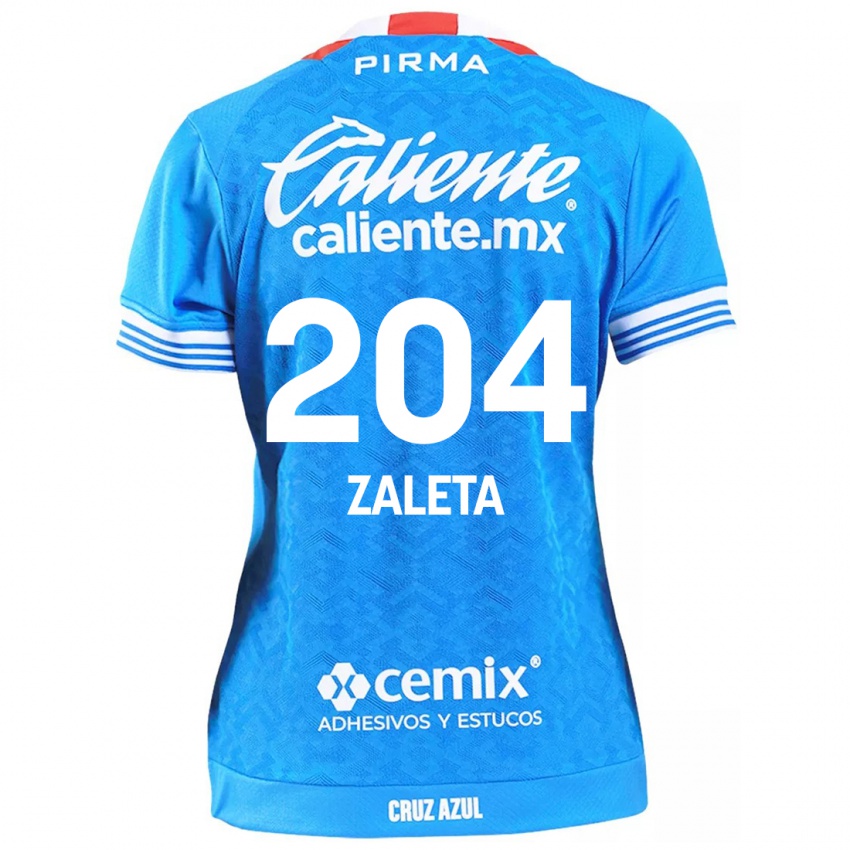 Criança Camisola Mauro Zaleta #204 Céu Azul Principal 2024/25 Camisa