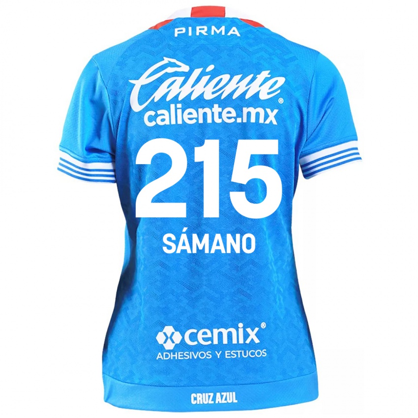 Criança Camisola Fernando Sámano #215 Céu Azul Principal 2024/25 Camisa