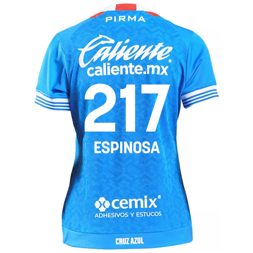 Criança Camisola Samuel Espinosa #217 Céu Azul Principal 2024/25 Camisa