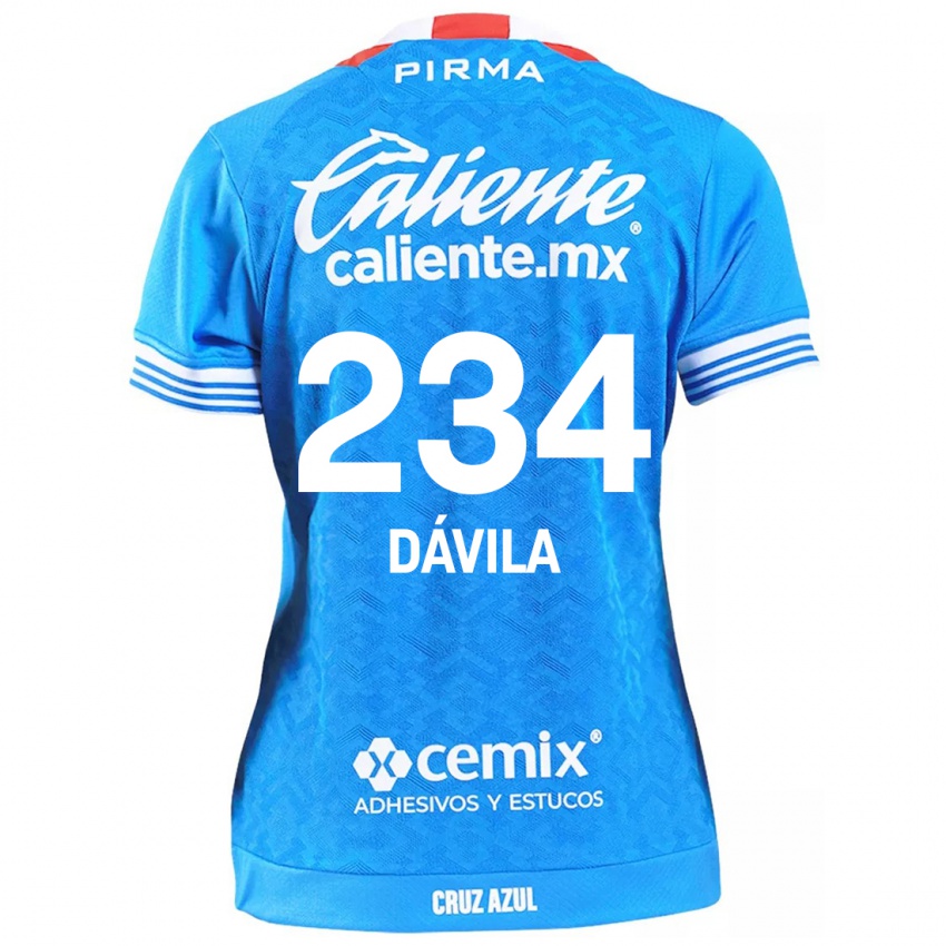 Criança Camisola Emilio Dávila #234 Céu Azul Principal 2024/25 Camisa