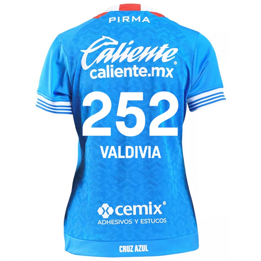 Criança Camisola Christian Valdivia #252 Céu Azul Principal 2024/25 Camisa