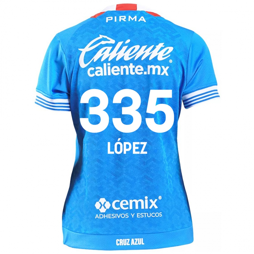 Criança Camisola Alfredo López #335 Céu Azul Principal 2024/25 Camisa