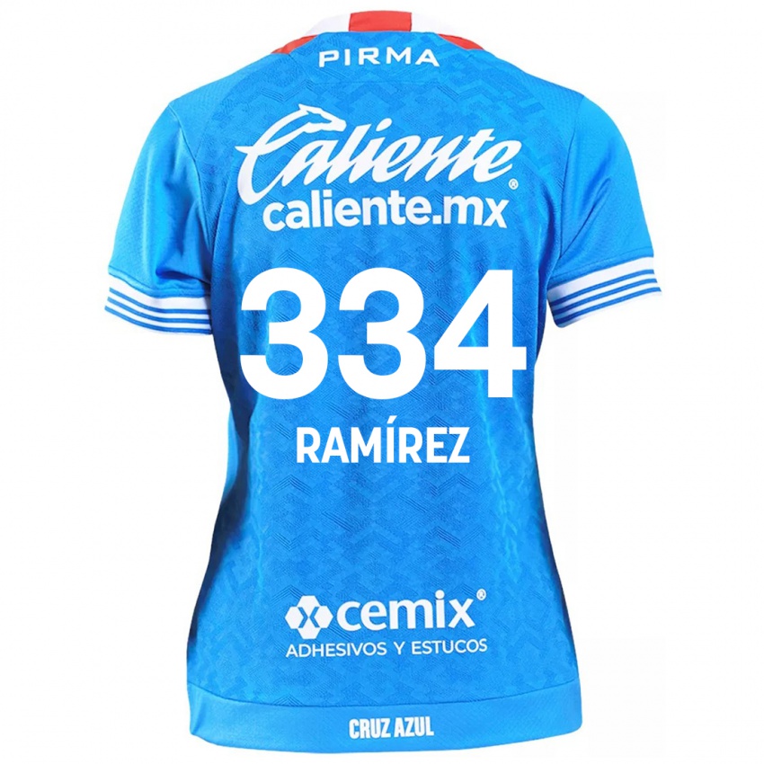 Criança Camisola Mauricio Ramírez #334 Céu Azul Principal 2024/25 Camisa