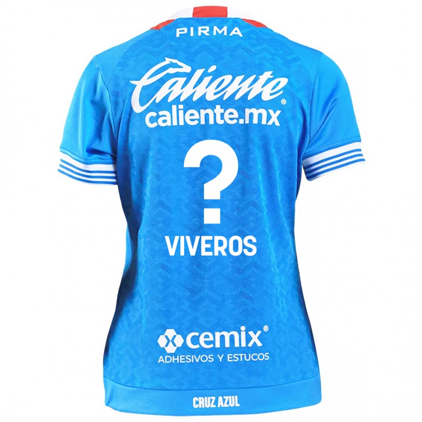 Criança Camisola Axel Viveros #0 Céu Azul Principal 2024/25 Camisa