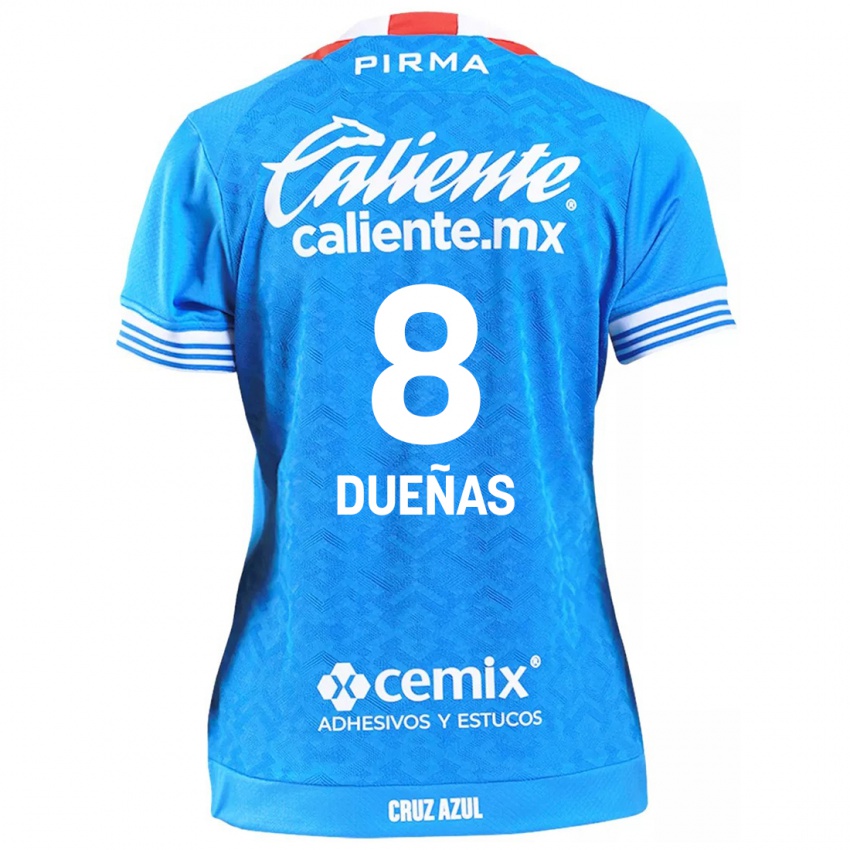 Criança Camisola Jesus Duenas #8 Céu Azul Principal 2024/25 Camisa