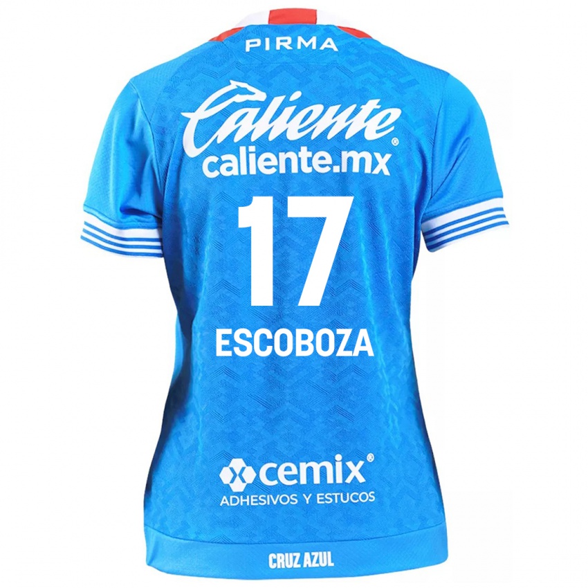 Criança Camisola Alonso Escoboza #17 Céu Azul Principal 2024/25 Camisa