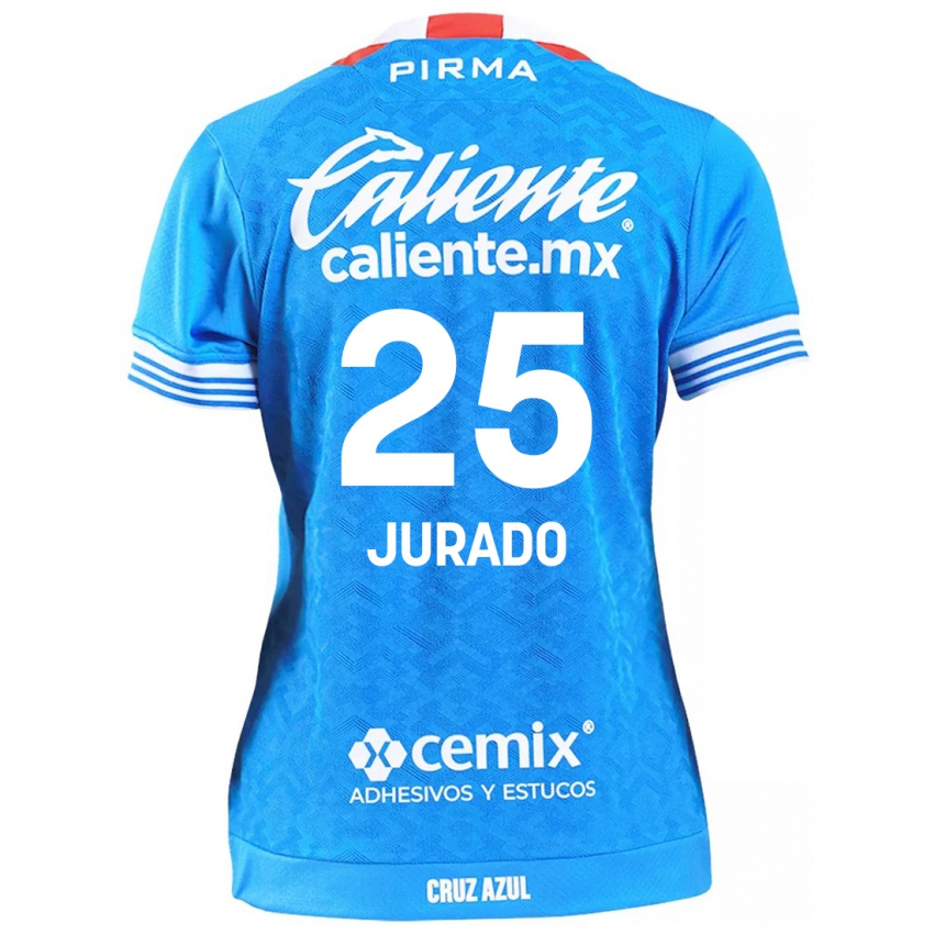 Criança Camisola Sebastian Jurado #25 Céu Azul Principal 2024/25 Camisa