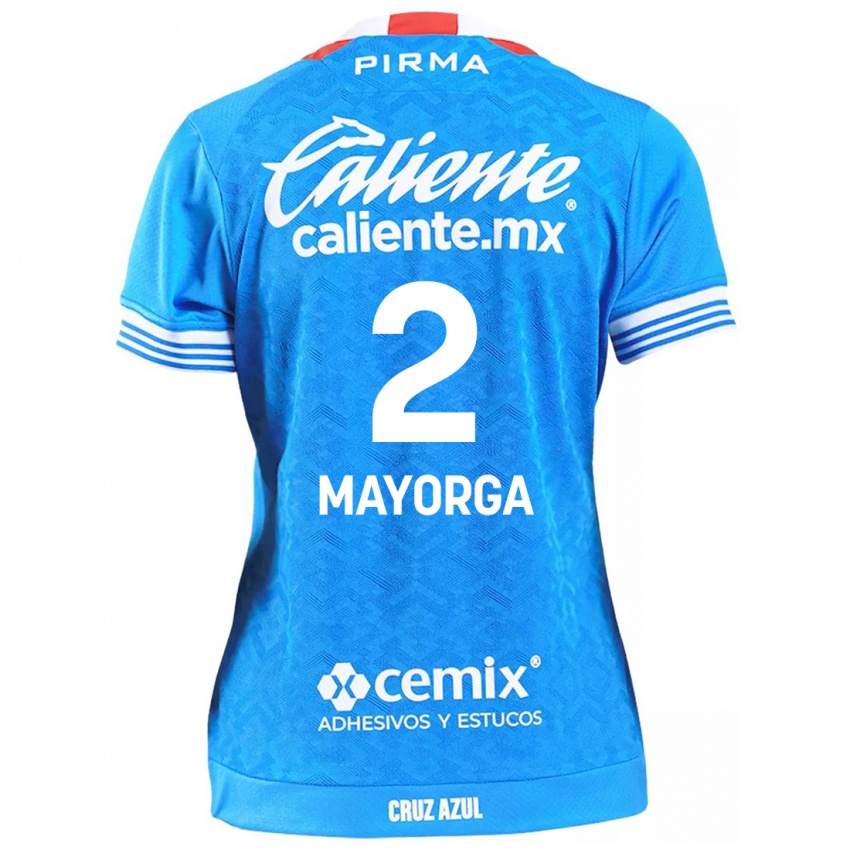 Criança Camisola Alejandro Mayorga #2 Céu Azul Principal 2024/25 Camisa