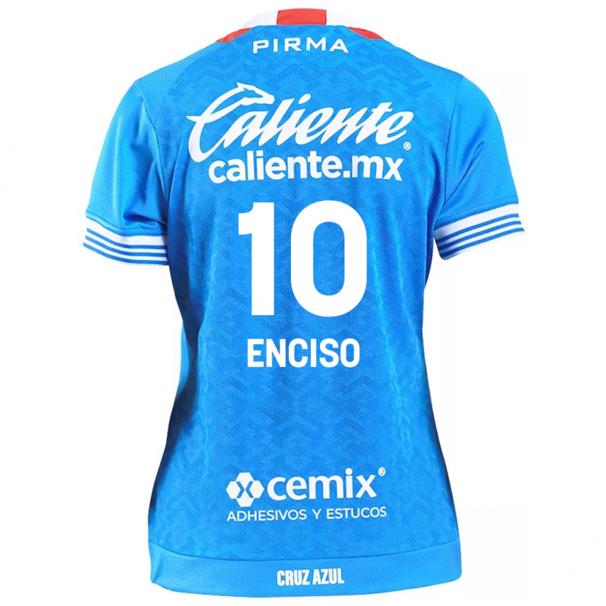 Criança Camisola Martha Enciso #10 Céu Azul Principal 2024/25 Camisa