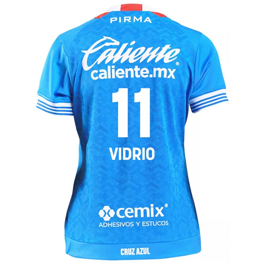 Criança Camisola Nailea Vidrio #11 Céu Azul Principal 2024/25 Camisa