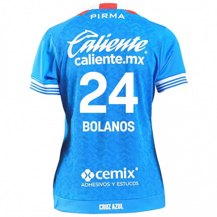 Criança Camisola Jatziry Bolanos #24 Céu Azul Principal 2024/25 Camisa