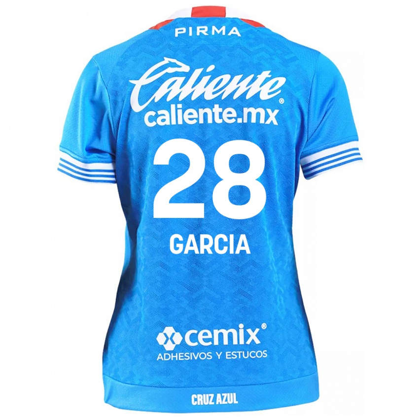 Criança Camisola Ana Garcia #28 Céu Azul Principal 2024/25 Camisa