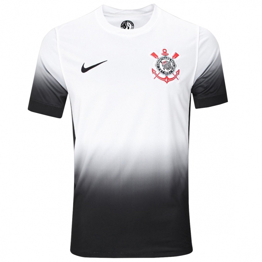 Criança Camisola Gustavo Henrique #13 Branco Preto Principal 2024/25 Camisa