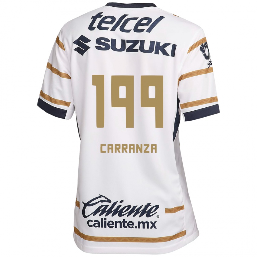 Criança Camisola Kléber Carranza #199 Obsidiana Branca Principal 2024/25 Camisa