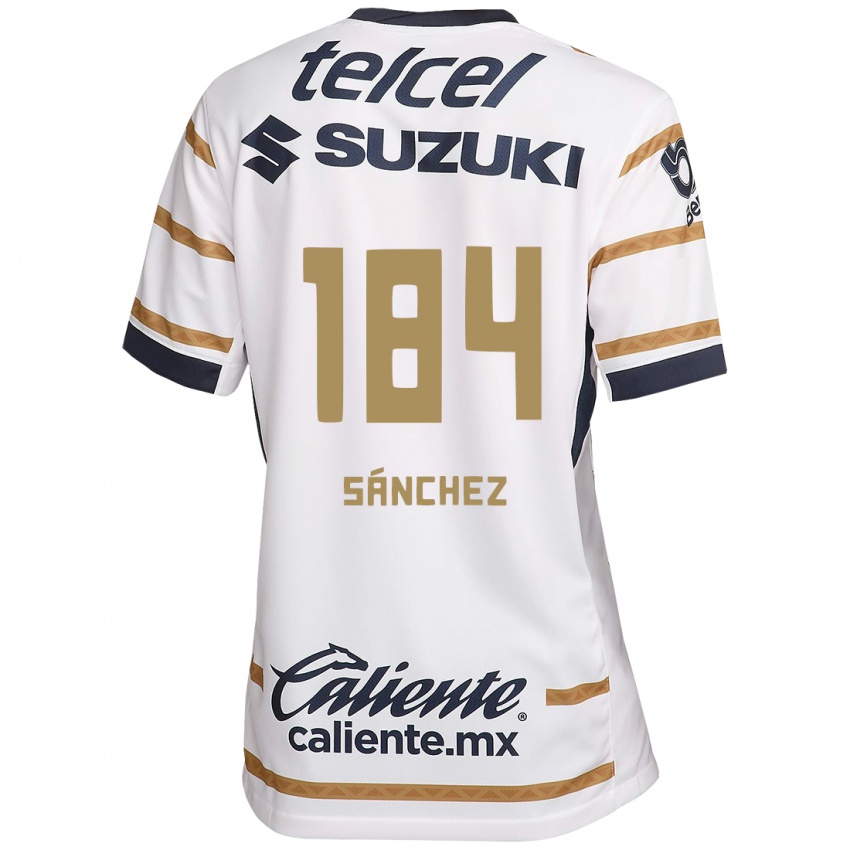 Criança Camisola Manuel Sánchez #184 Obsidiana Branca Principal 2024/25 Camisa