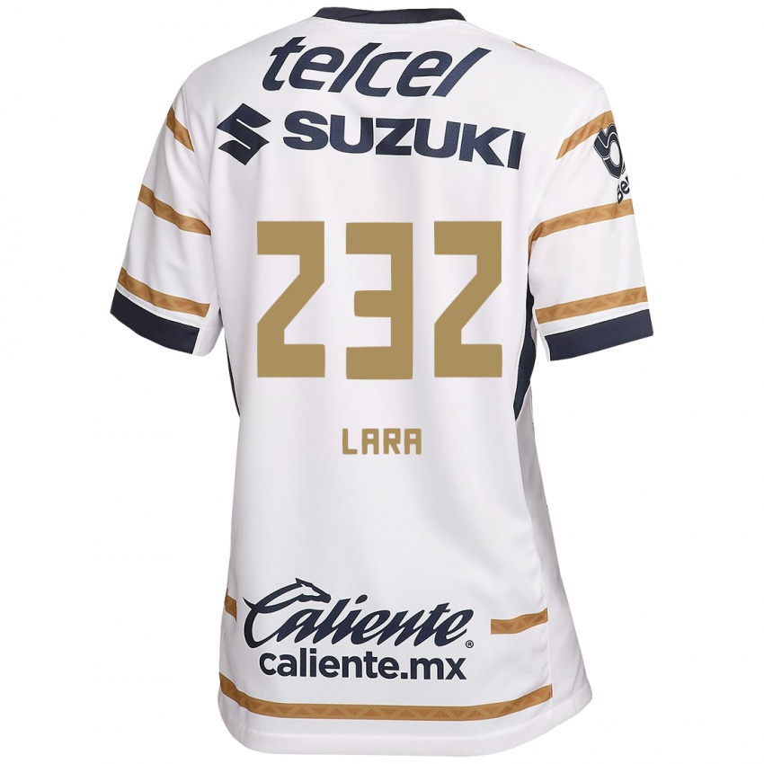 Criança Camisola Pablo Lara #232 Obsidiana Branca Principal 2024/25 Camisa