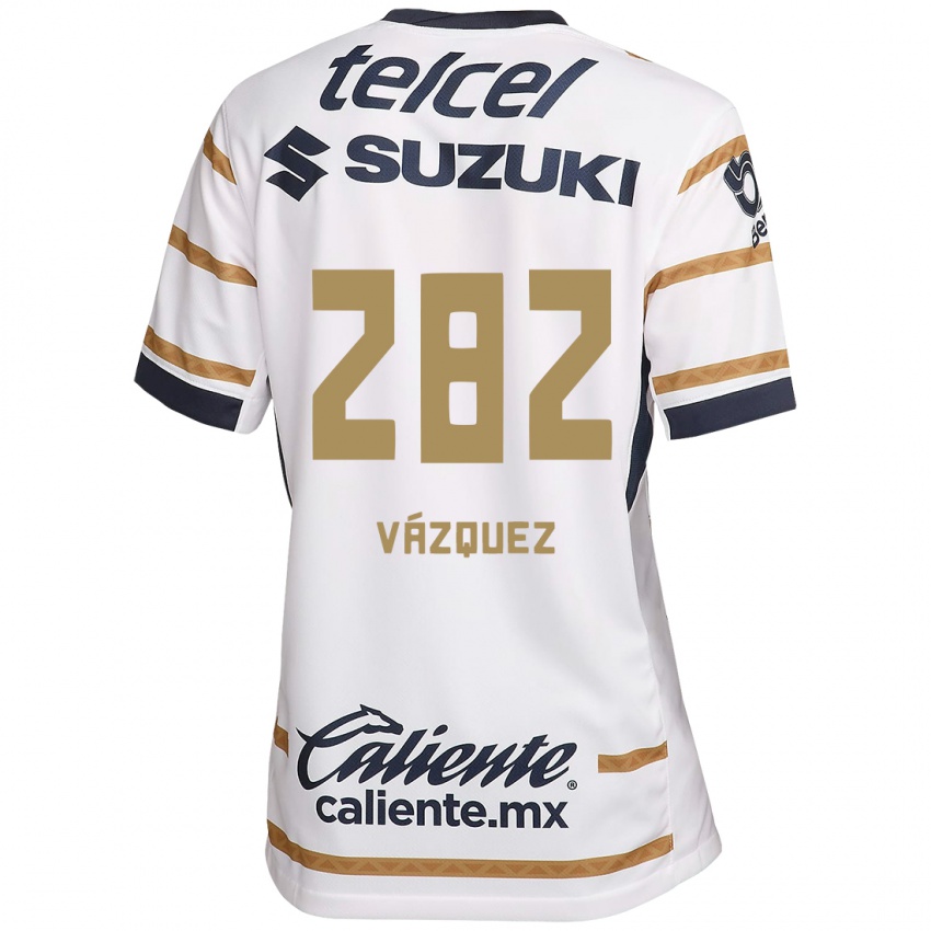 Criança Camisola Austin Vázquez #282 Obsidiana Branca Principal 2024/25 Camisa