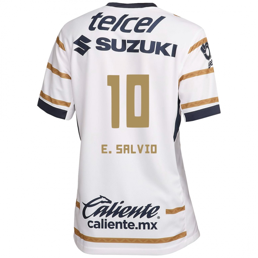 Criança Camisola Eduardo Salvio #10 Obsidiana Branca Principal 2024/25 Camisa