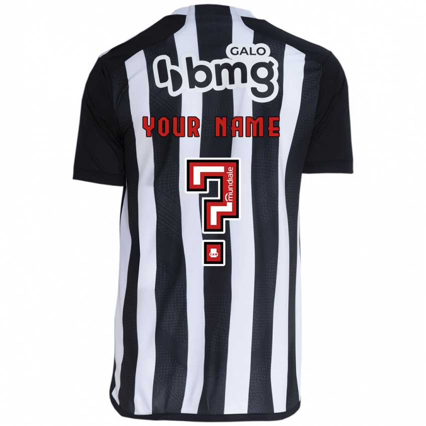 Criança Camisola Seu Nome #0 Branco Preto Principal 2024/25 Camisa