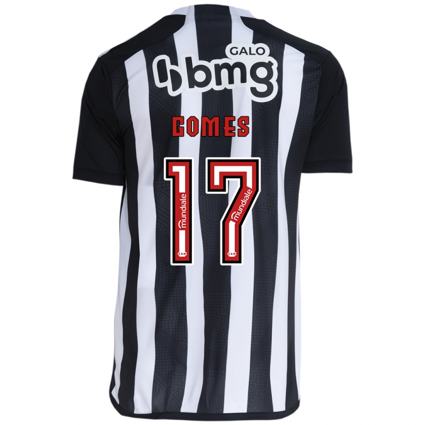 Criança Camisola Igor Gomes #17 Branco Preto Principal 2024/25 Camisa