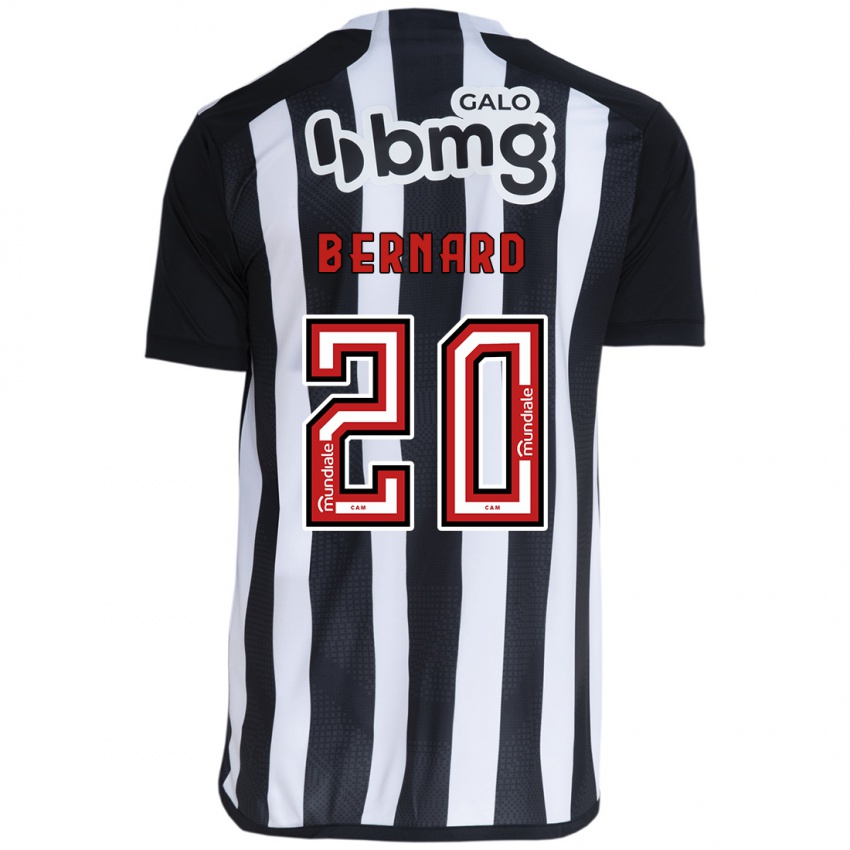 Criança Camisola Bernard #20 Branco Preto Principal 2024/25 Camisa