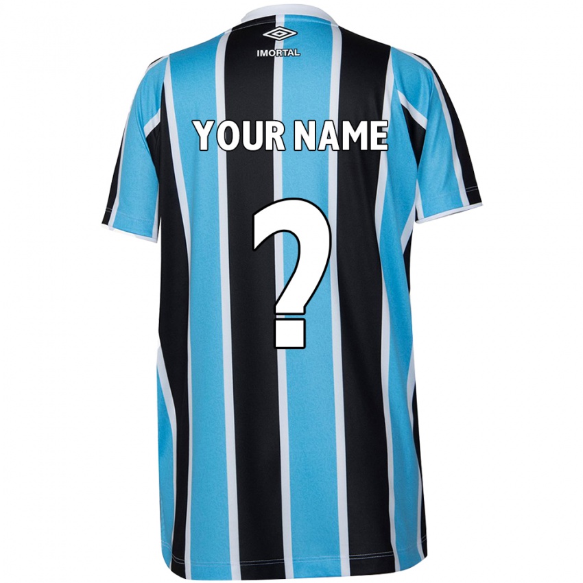 Criança Camisola Seu Nome #0 Azul Preto Branco Principal 2024/25 Camisa